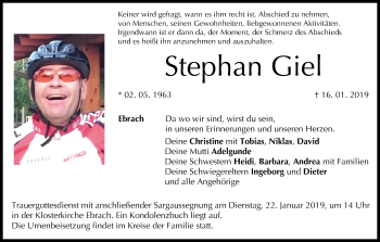 Anzeige von Stephan Giel von MGO