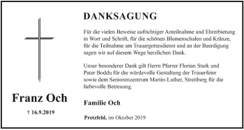 Anzeige von Franz Och von MGO
