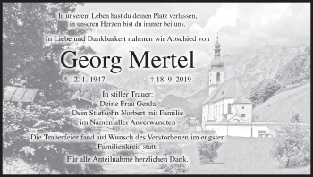 Anzeige von Georg Mertel von MGO
