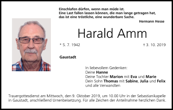 Anzeige von Harald Amm von MGO