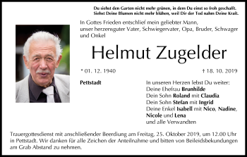 Anzeige von Helmut Zugelder von MGO