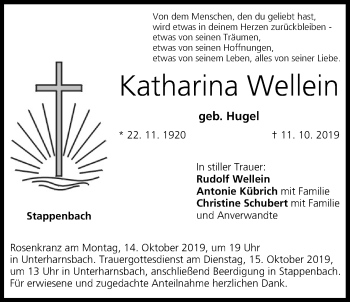 Anzeige von Katharina Wellein von MGO