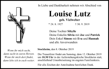 Anzeige von Louise Lutz von MGO