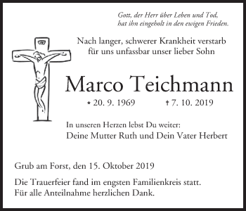 Anzeige von Marco Teichmann von MGO