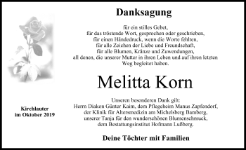 Anzeige von Melitta Korn von MGO