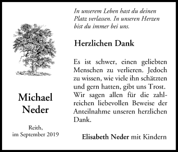 Anzeige von Michael Neder von MGO