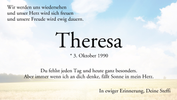 Anzeige von Theresa Holletzek von MGO