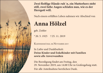 Anzeige von Anna Hölzel von MGO