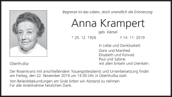 Anzeige von Anna Krampert von MGO
