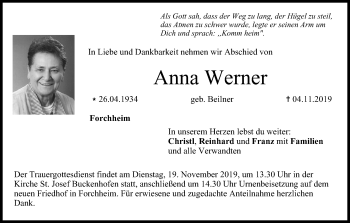 Anzeige von Anna Werner von MGO