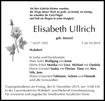 Anzeige von Elisabeth Ullrich von MGO