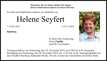 Anzeige von Helene Seyfert von MGO