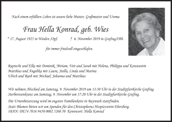 Anzeige von Hella Konrad von MGO