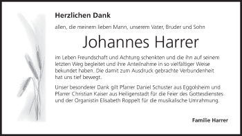 Anzeige von Johannes Harrer von MGO