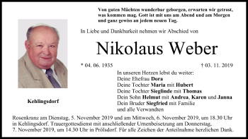 Anzeige von Nikolaus Weber von MGO