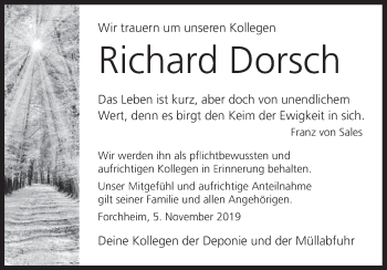 Anzeige von Richard Dorsch von MGO