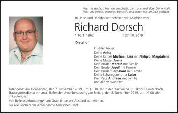 Anzeige von Richard Dorsch von MGO