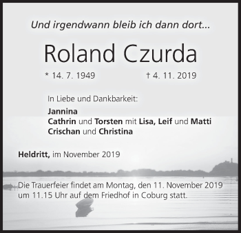 Anzeige von Roland Czurda von MGO