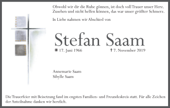 Anzeige von Stefan Saal von MGO