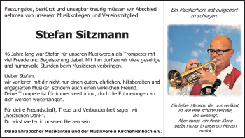 Anzeige von Stefan Sitzmann von MGO