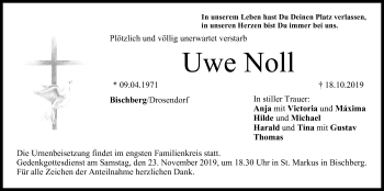 Anzeige von Uwe Noll von MGO