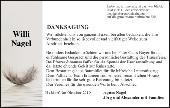 Anzeige von Willi Nagel von MGO
