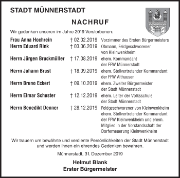 Anzeige von Anna Hochrein von MGO