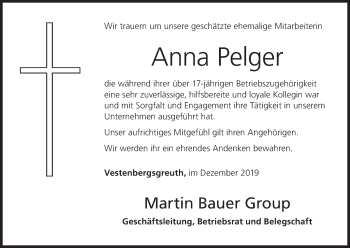 Anzeige von Anna Pelger von MGO