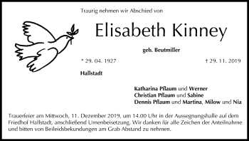 Anzeige von Elisabeth Kinney von MGO