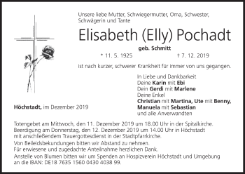 Anzeige von Elisabeth Pochadt von MGO