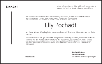 Anzeige von Elly Pochadt von MGO