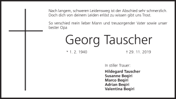 Anzeige von Georg Tauscher von MGO