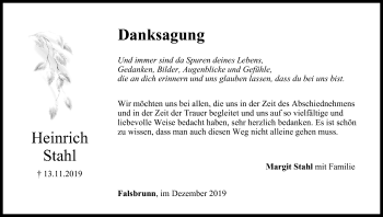 Anzeige von Heinrich Stahl von MGO