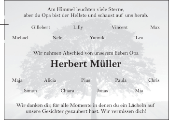 Anzeige von Herbert Müller von MGO