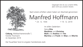 Anzeige von Manfred Hoffmann von MGO