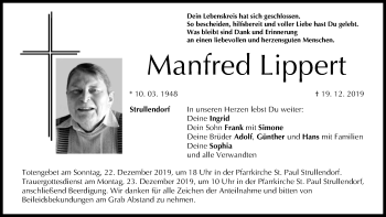Anzeige von Manfred Lippert von MGO