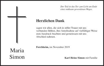 Anzeige von Maria Simon von MGO
