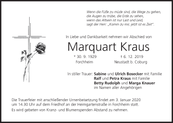 Anzeige von Marquart Kraus von MGO