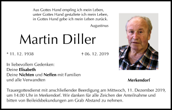 Anzeige von Martin Diller von MGO