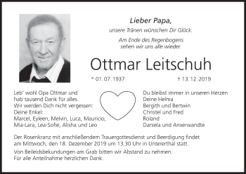 Anzeige von Ottmar Leitschuh von MGO