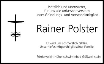 Anzeige von Rainer Polster von MGO