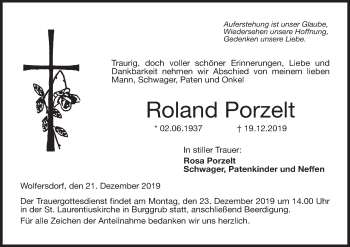 Anzeige von Roland Porzelt von MGO