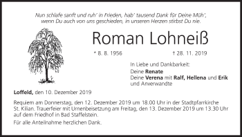 Anzeige von Roman Lohneiß von MGO