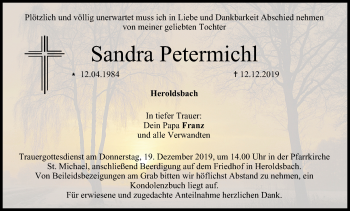Anzeige von Sandra Petermichl von MGO