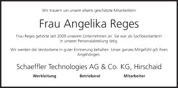 Anzeige von Angelika Reges von MGO