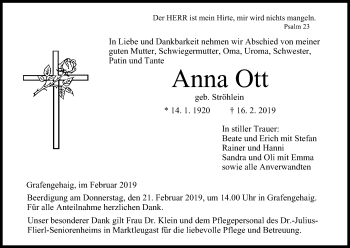 Anzeige von Anna Ott von MGO