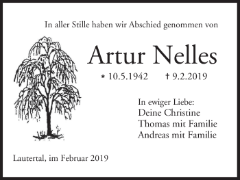 Anzeige von Artur Nelles von MGO