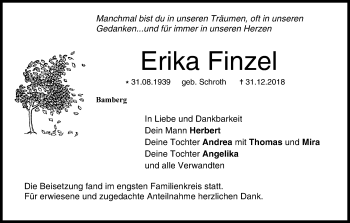 Anzeige von Erika Finzel von MGO