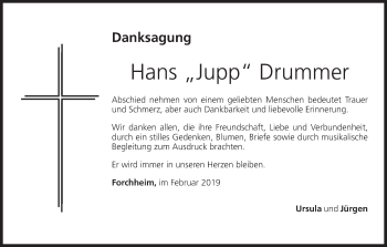 Anzeige von Hans Drummer von MGO