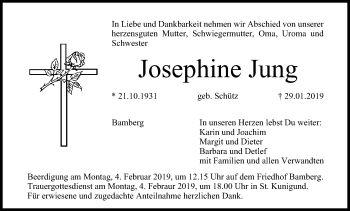 Anzeige von Josephine Jung von MGO